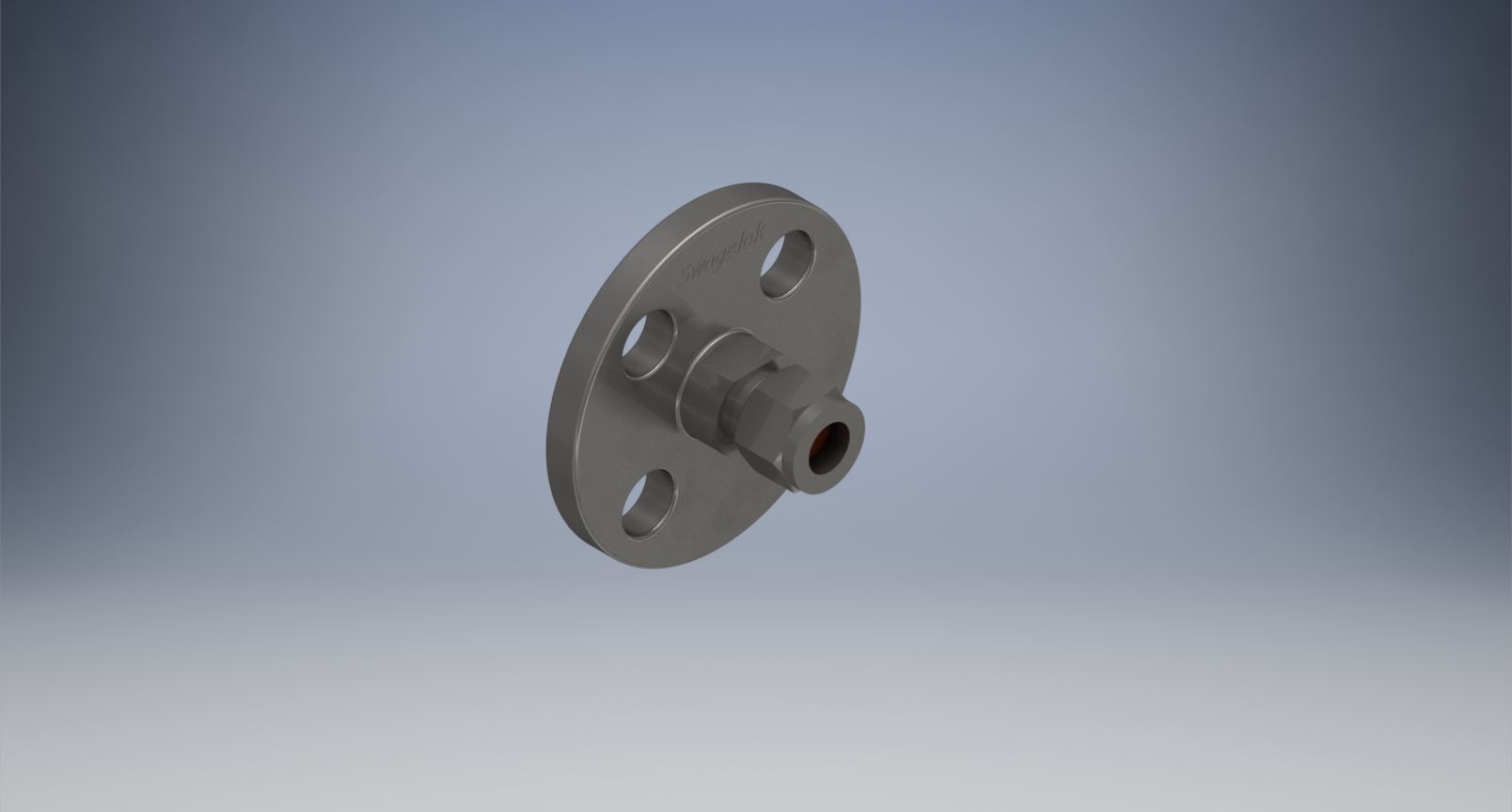 不锈钢ANSI法兰适配器，1-2英寸。卡套管接头，NPS 1-2英寸